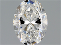 Natural Diamond 1.00 Carats, Oval with  Cut, F Color, VVS2 Clarity and Certified by GIA