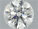 Natural Diamond 0.50 Carats, Round with Excellent Cut, H Color, VVS1 Clarity and Certified by IGI