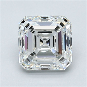 Picture of Natural Diamond 1.61 Carats, Asscher with  Cut, F Color, VS1 Clarity and Certified by GIA