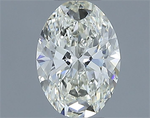 Foto Diamante Natural 0.80 quilates, Ovalado , Color J, claridad VVS1 y certificado IGI de