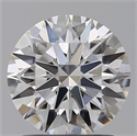 Lab Grown Diamond 1.53 Carats, Round with Ideal Cut, D Color, IF Clarity and Certified by IGI
