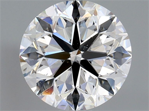 Picture of Natural Diamond 1.00 Carats, Round with Very Good Cut, D Color, SI1 Clarity and Certified by GIA