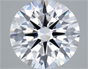 Lab Grown Diamond 4.01 Carats, Round with Ideal Cut, D Color, VVS2 Clarity and Certified by IGI