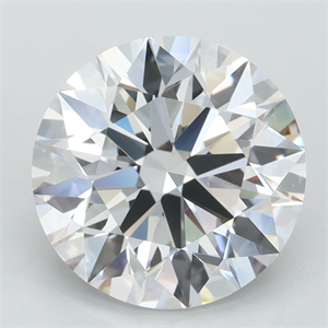 Picture of Lab Grown Diamond 3.22 Carats, Round with Ideal Cut, D Color, IF Clarity and Certified by IGI