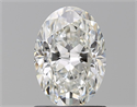 Natural Diamond 1.21 Carats, Oval with  Cut, H Color, VS1 Clarity and Certified by GIA