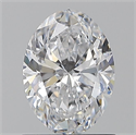 Natural Diamond 1.01 Carats, Oval with  Cut, D Color, SI1 Clarity and Certified by GIA