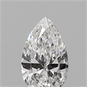Diamante Natural 0.13 quilates, De pera , Color E, claridad VS2 y certificado IGI