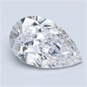 Diamante Natural 1.70 quilates, De pera , Color E, claridad VVS1 y certificado GIA