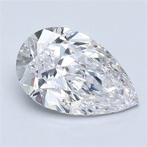 Foto Diamante Natural 1.70 quilates, De pera , Color E, claridad VVS1 y certificado GIA de