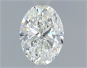 Natural Diamond 0.50 Carats, Oval with  Cut, H Color, VS1 Clarity and Certified by GIA