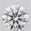 Del inventario de diamantes de laboratorio, 3.23 quilates, Redondo , Color E, claridad FL y certificado GIA