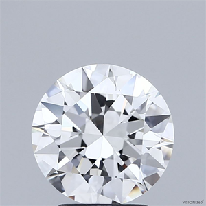 Picture of Natural Diamond 2.40 Carats, Round with Excellent Cut, G Color, VVS1 Clarity and Certified by GIA
