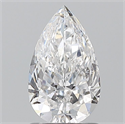 Natural Diamond 1.20 Carats, Pear with  Cut, E Color, I1 Clarity and Certified by GIA