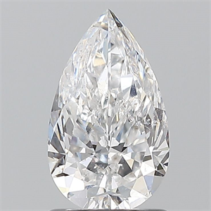 Picture of Natural Diamond 1.20 Carats, Pear with  Cut, E Color, I1 Clarity and Certified by GIA