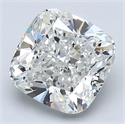 Natural Diamond 3.01 Carats, Cushion with  Cut, I Color, VS2 Clarity and Certified by GIA