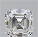 Natural Diamond 1.51 Carats, Asscher with  Cut, I Color, VVS2 Clarity and Certified by GIA