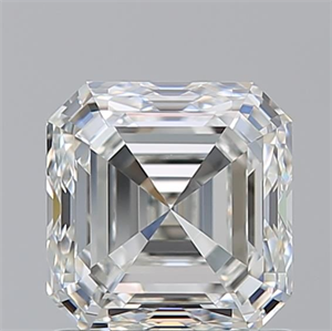 Picture of Natural Diamond 1.51 Carats, Asscher with  Cut, I Color, VVS2 Clarity and Certified by GIA
