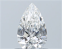 Natural Diamond 0.51 Carats, Pear with  Cut, F Color, VVS1 Clarity and Certified by GIA