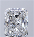 Natural Diamond 0.71 Carats, Radiant with  Cut, E Color, VS1 Clarity and Certified by GIA