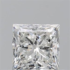 Picture of Natural Diamond 0.73 Carats, Princess with  Cut, H Color, VS1 Clarity and Certified by GIA