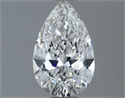 Natural Diamond 1.00 Carats, Pear with  Cut, F Color, VS1 Clarity and Certified by GIA