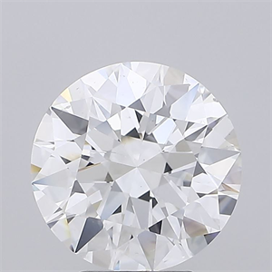 Picture of Natural Diamond 4.00 Carats, Round with Excellent Cut, E Color, SI2 Clarity and Certified by GIA