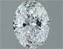 Natural Diamond 1.21 Carats, Oval with  Cut, D Color, SI1 Clarity and Certified by GIA