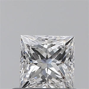 Picture of Natural Diamond 0.50 Carats, Princess with  Cut, D Color, VS1 Clarity and Certified by GIA