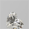 Natural Diamond 0.51 Carats, Heart with  Cut, J Color, VVS2 Clarity and Certified by GIA