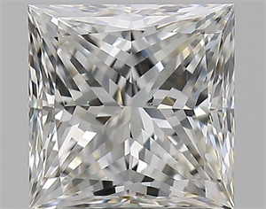 Picture of Natural Diamond 1.51 Carats, Princess with  Cut, I Color, SI1 Clarity and Certified by GIA