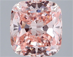 Picture of Lab Grown Diamond 3.06 Carats, CUSHION MODIFIED with  Cut, Fancy Vivid Pink Color, VS2 Clarity and Certified by IGI