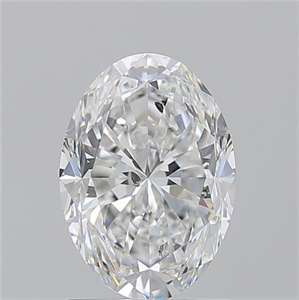 Picture of Natural Diamond 1.71 Carats, Oval with  Cut, E Color, I1 Clarity and Certified by GIA