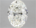 Natural Diamond 3.00 Carats, Oval with  Cut, H Color, VVS2 Clarity and Certified by IGI
