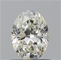 Natural Diamond 0.73 Carats, Oval with  Cut, J Color, VVS2 Clarity and Certified by GIA