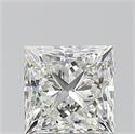 Natural Diamond 1.00 Carats, Princess with  Cut, I Color, VS2 Clarity and Certified by GIA