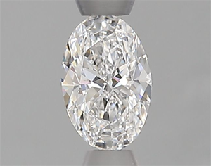 Foto Diamante Natural 0.40 quilates, Ovalado , Color D, claridad VS1 y certificado GIA de