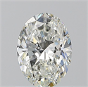 Natural Diamond 0.90 Carats, Oval with  Cut, H Color, VVS1 Clarity and Certified by GIA