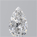 Natural Diamond 0.70 Carats, Pear with  Cut, D Color, VS1 Clarity and Certified by GIA