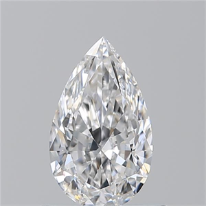 Picture of Natural Diamond 0.70 Carats, Pear with  Cut, D Color, VS1 Clarity and Certified by GIA