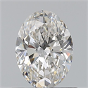 Natural Diamond 0.70 Carats, Oval with  Cut, G Color, VVS2 Clarity and Certified by GIA