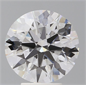 Lab Grown Diamond 4.59 Carats, Round with Ideal Cut, F Color, VVS2 Clarity and Certified by IGI