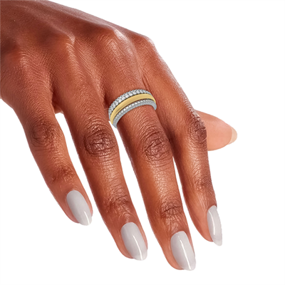 Natural diamonds anniversary or cocktail ring