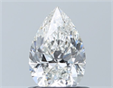 Diamante Natural 0.70 quilates, De pera , Color G, claridad SI1 y certificado GIA