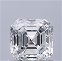 Natural Diamond 1.01 Carats, Asscher with  Cut, E Color, VVS2 Clarity and Certified by GIA