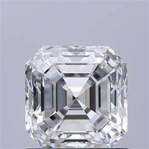 Picture of Natural Diamond 1.01 Carats, Asscher with  Cut, E Color, VVS2 Clarity and Certified by GIA