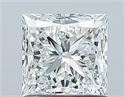 Natural Diamond 1.00 Carats, Princess with  Cut, G Color, VS2 Clarity and Certified by GIA