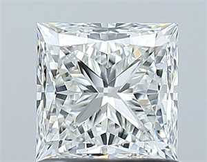 Picture of Natural Diamond 1.00 Carats, Princess with  Cut, G Color, VS2 Clarity and Certified by GIA