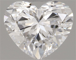 Picture of Natural Diamond 0.33 Carats, Heart with  Cut, D Color, VS2 Clarity and Certified by GIA