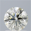 Natural Diamond 0.92 Carats, Round with Excellent Cut, K Color, VS1 Clarity and Certified by IGI