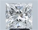 Natural Diamond 2.52 Carats, Princess with  Cut, E Color, VS2 Clarity and Certified by GIA